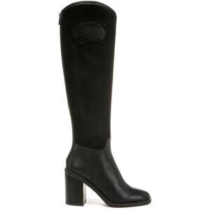 FRANCO SARTO RIVET SUEDE TALL BOOT IN‎ BLACK NWOB WOMEN'S SIZE 5M